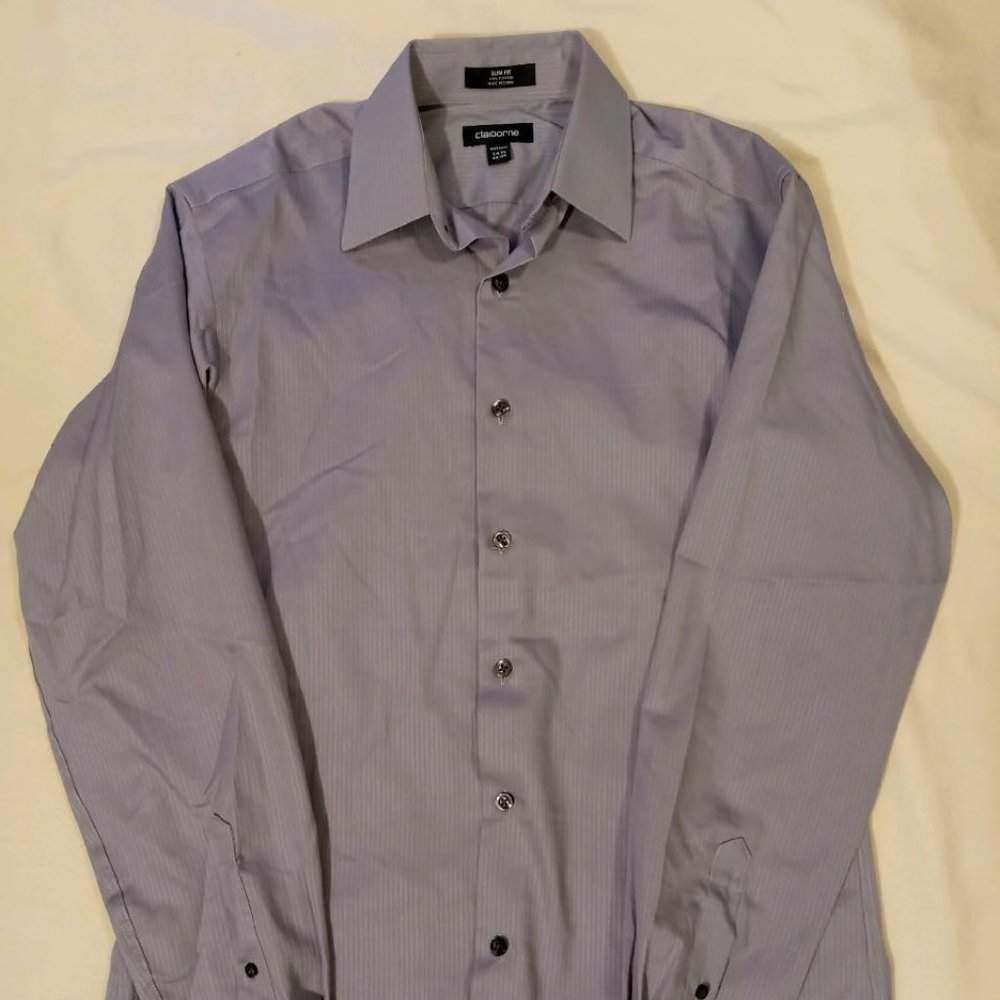 claiborne Men's Slim Fit L/S shirt